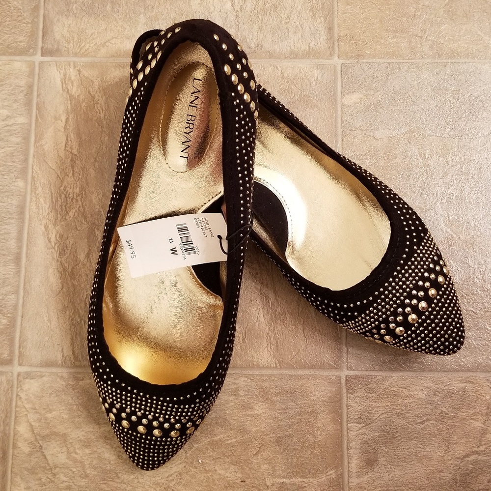 Lane Bryant Studded Flats - 11W